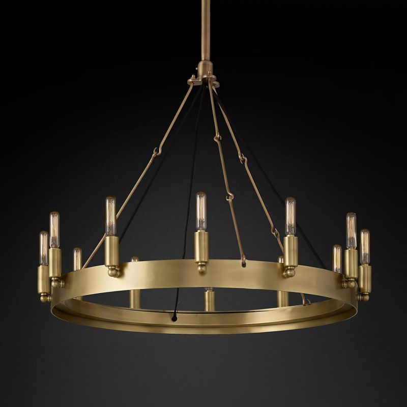 Camino Vintage Filament Round Chandelier 26“