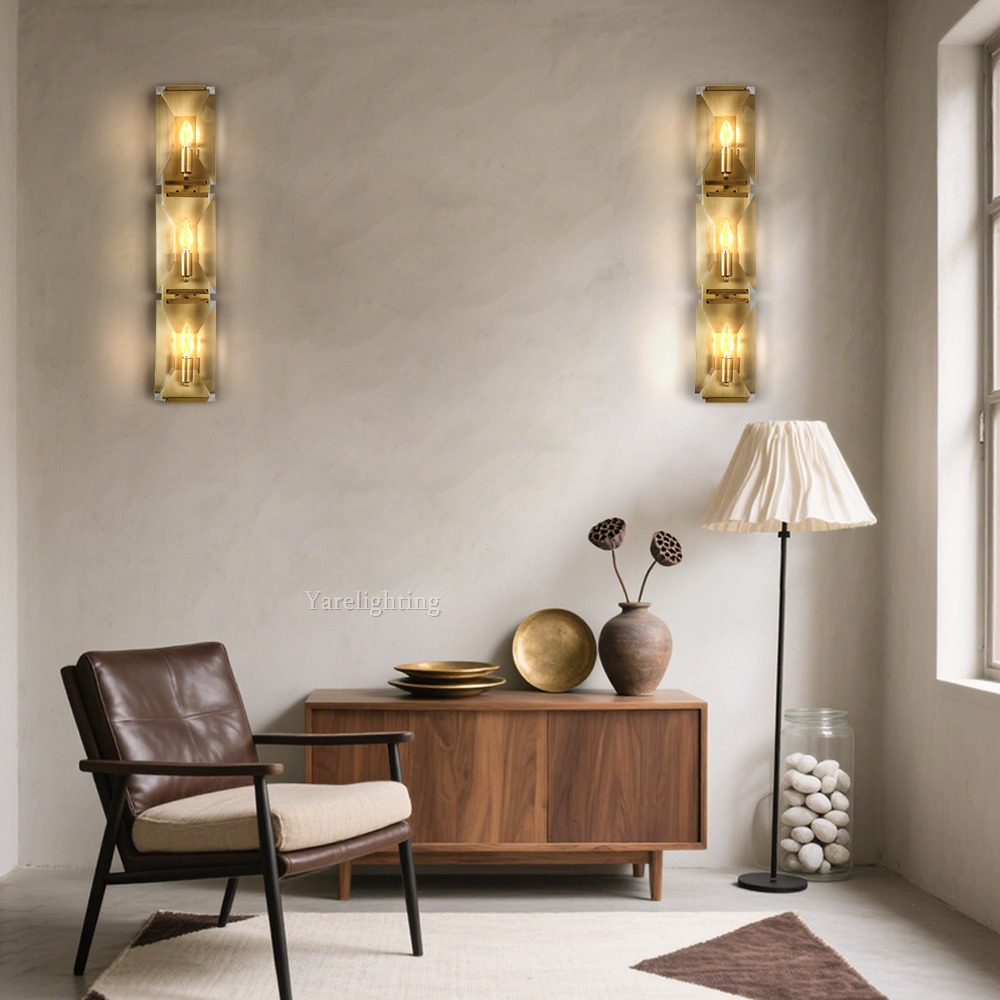 Hewson Multicurve Crystal Triple Wall Sconce