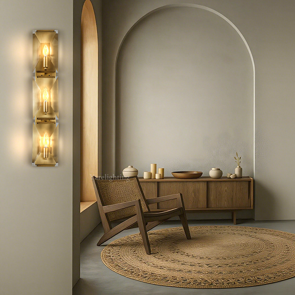 Hewson Multicurve Crystal Triple Wall Sconce