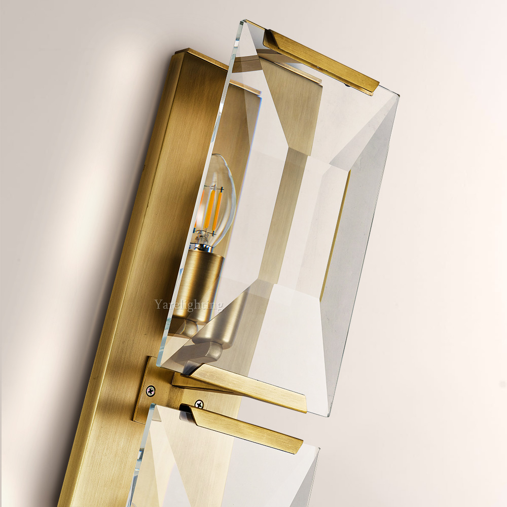 Hewson Multicurve Crystal Triple Wall Sconce