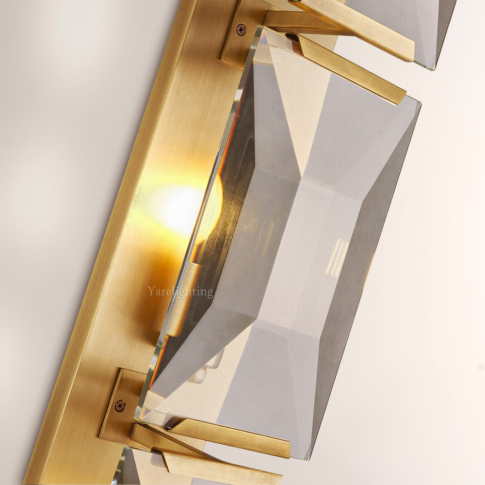 Hewson Multicurve Crystal Triple Wall Sconce