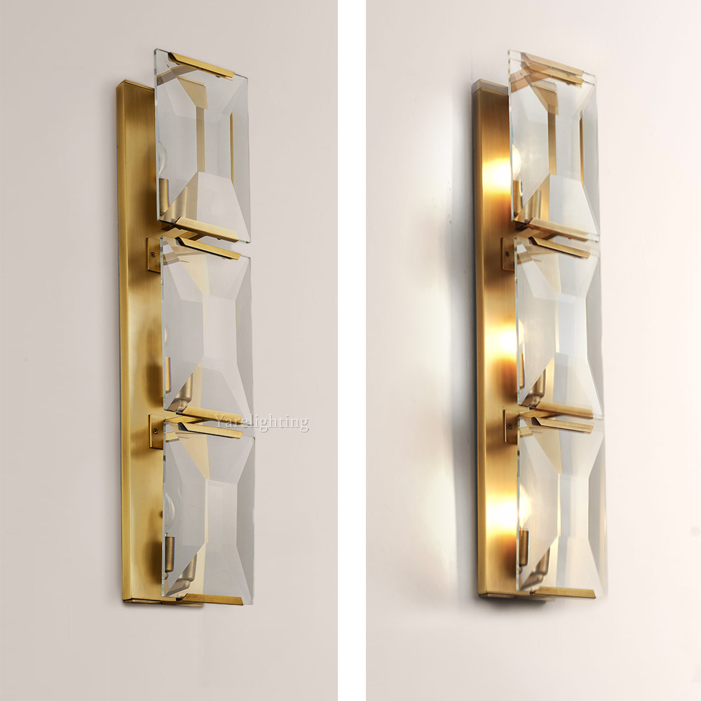Hewson Multicurve Crystal Triple Wall Sconce
