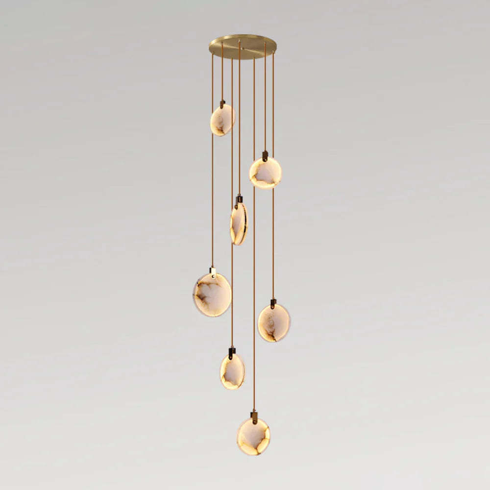 Moonshade Natural Marble Pendant Light Fixture