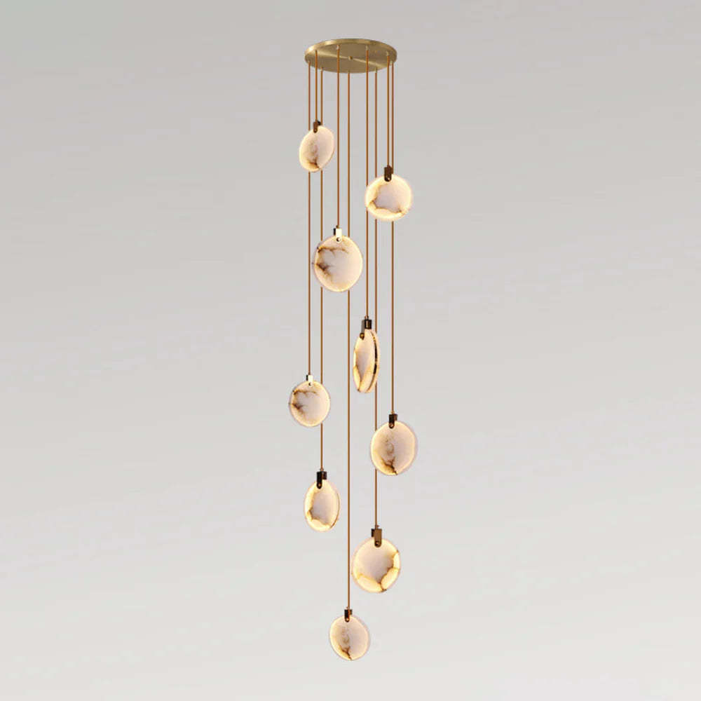 Moonshade Natural Marble Pendant Light Fixture