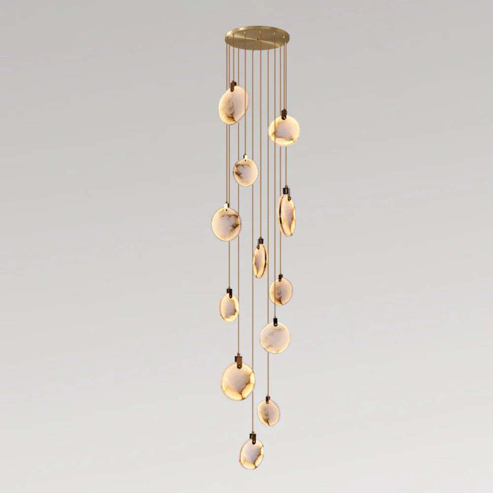 Moonshade Natural Marble Pendant Light Fixture