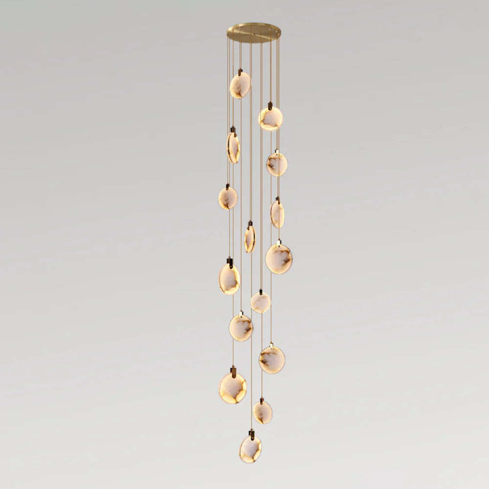 Moonshade Natural Marble Pendant Light Fixture