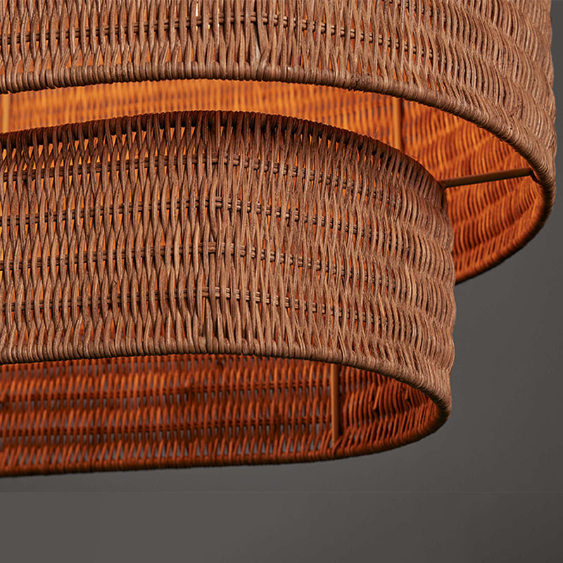 Nogy Rattan Beam  Chandelier