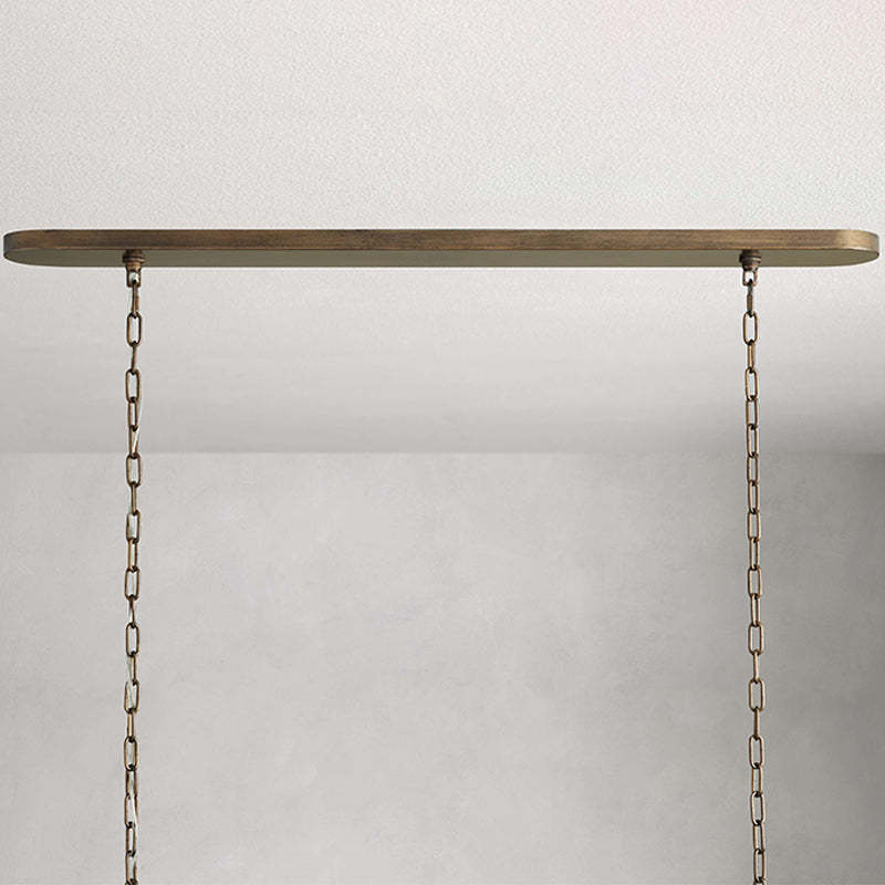 Nogy Rattan Beam  Chandelier