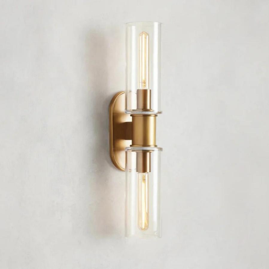 Harlin 2-Light Wall Sconce in Clear
