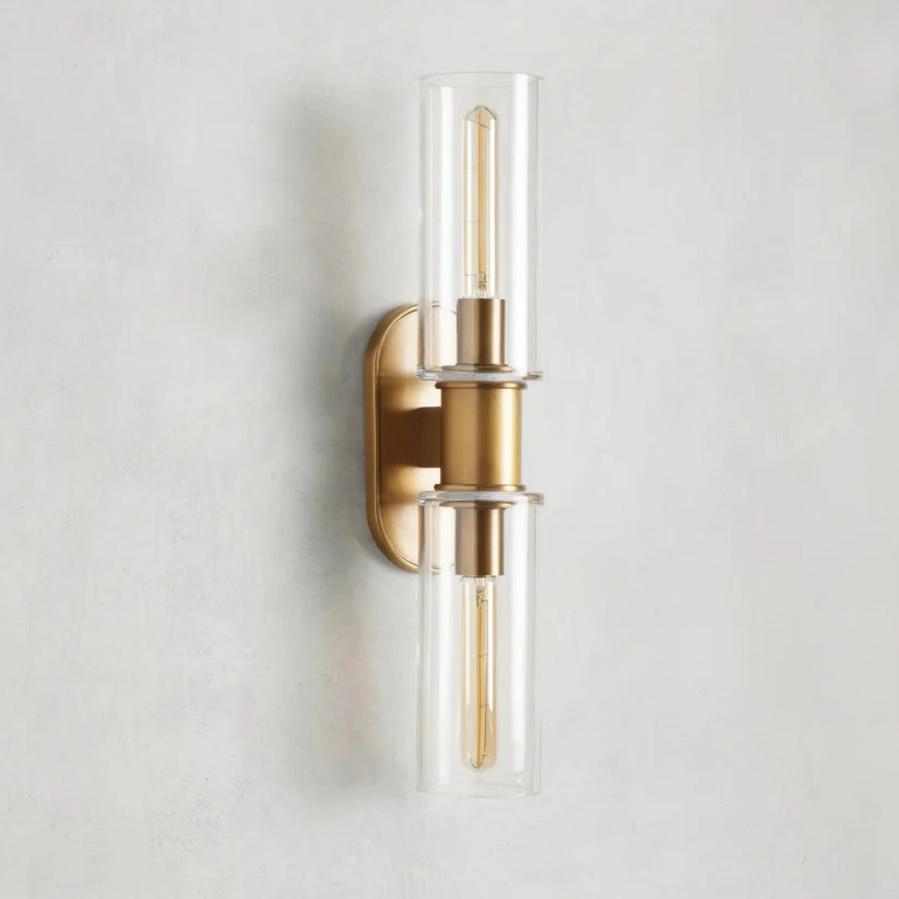 Harlin 2-Light Wall Sconce in Clear