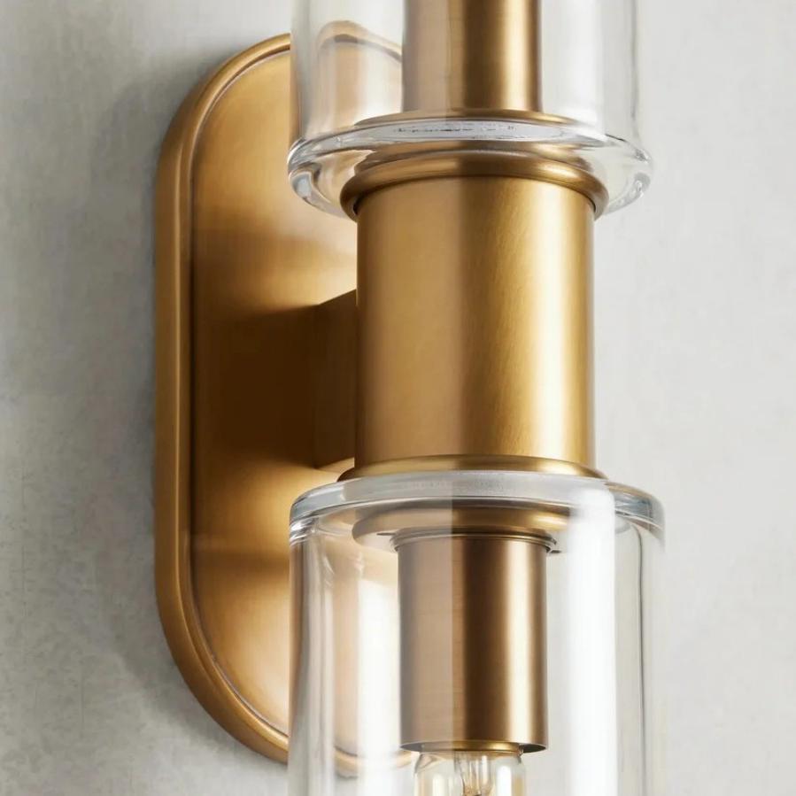 Harlin 2-Light Wall Sconce in Clear