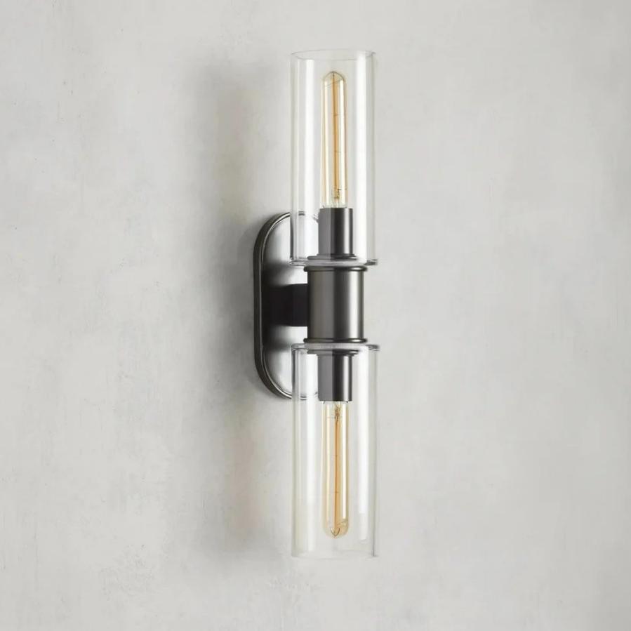 Harlin 2-Light Wall Sconce in Clear