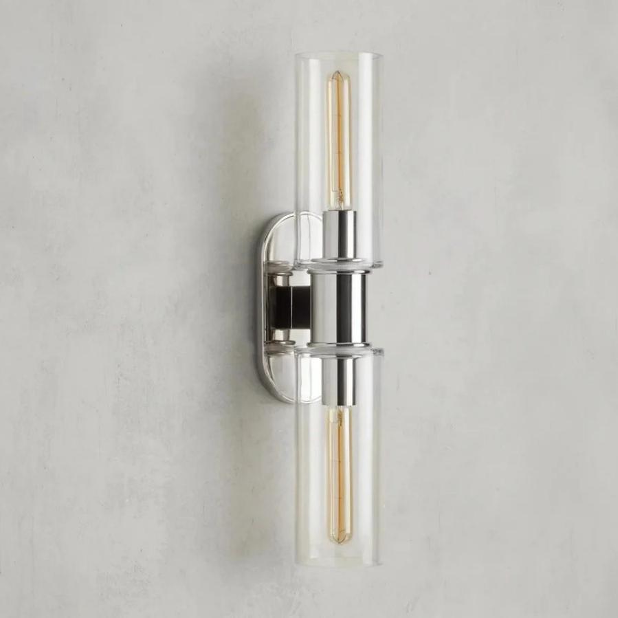Harlin 2-Light Wall Sconce in Clear
