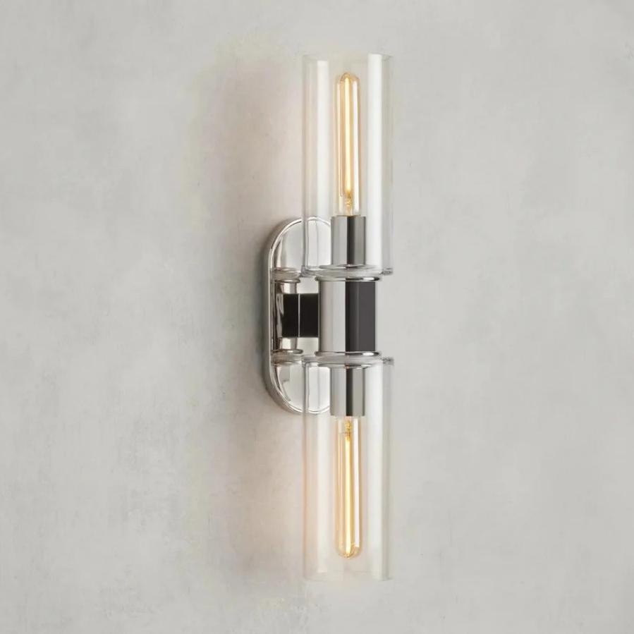 Harlin 2-Light Wall Sconce in Clear