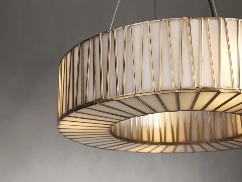 Junit Glass  Round Chandelier