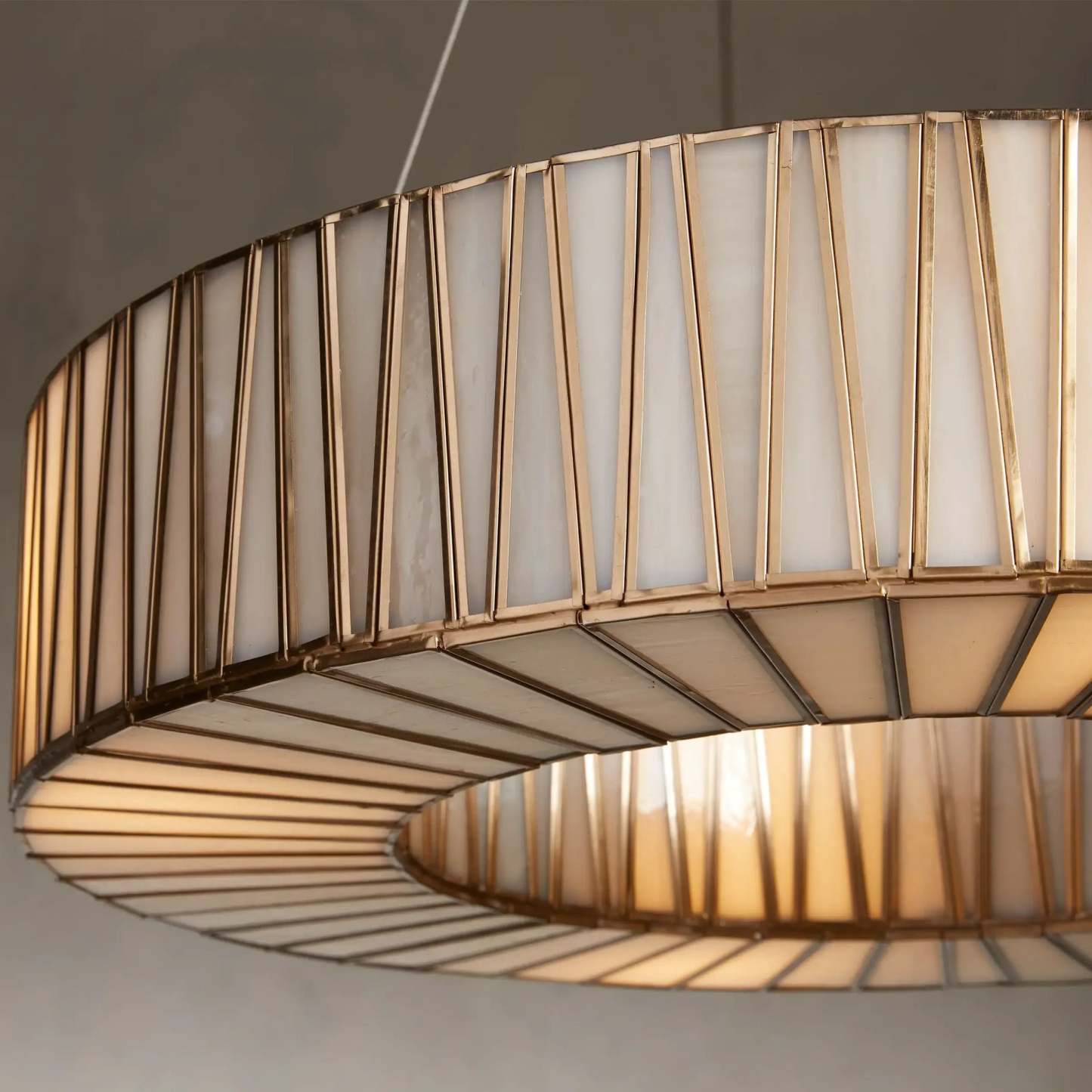 Junit Glass  Round Chandelier