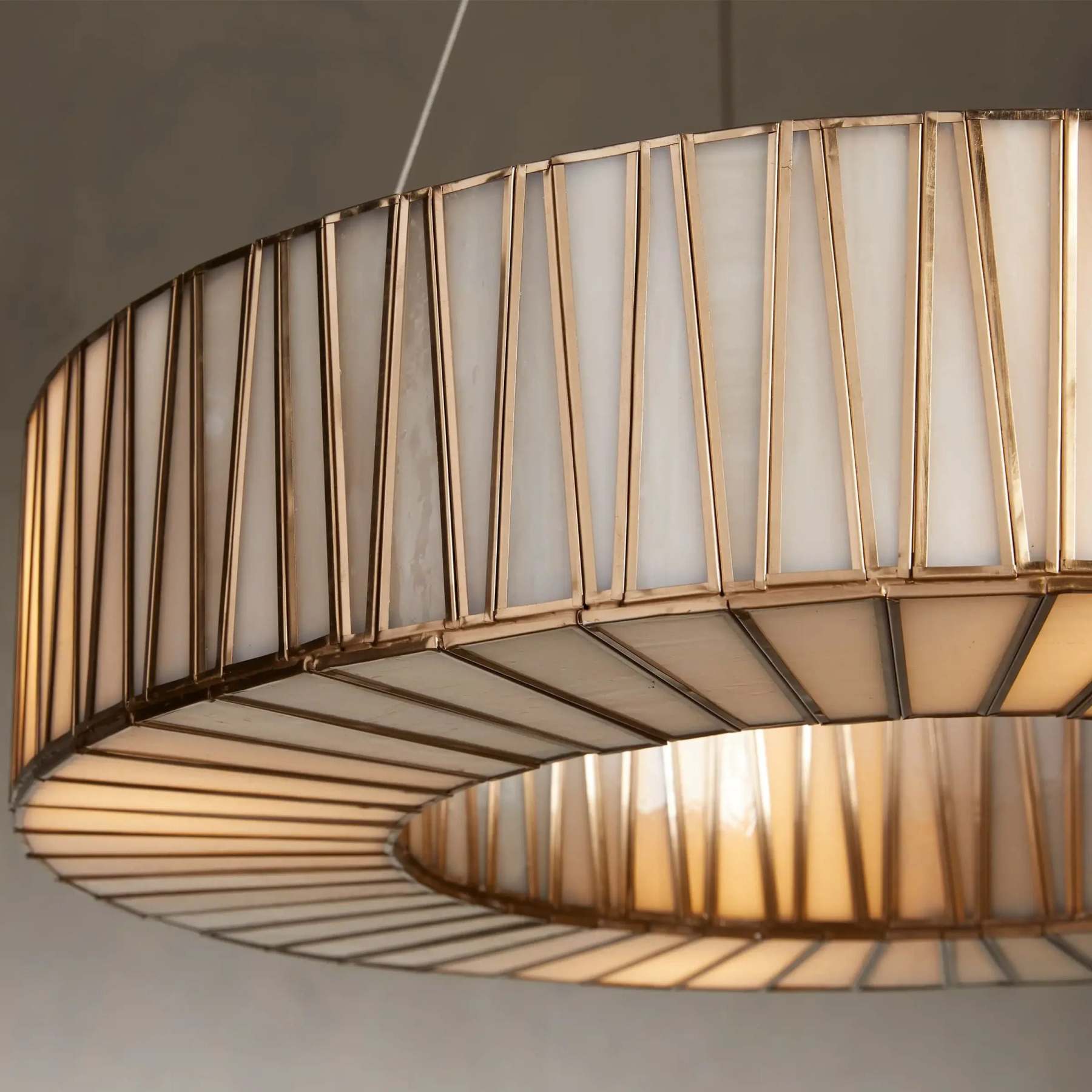 Junit Glass  Round Chandelier