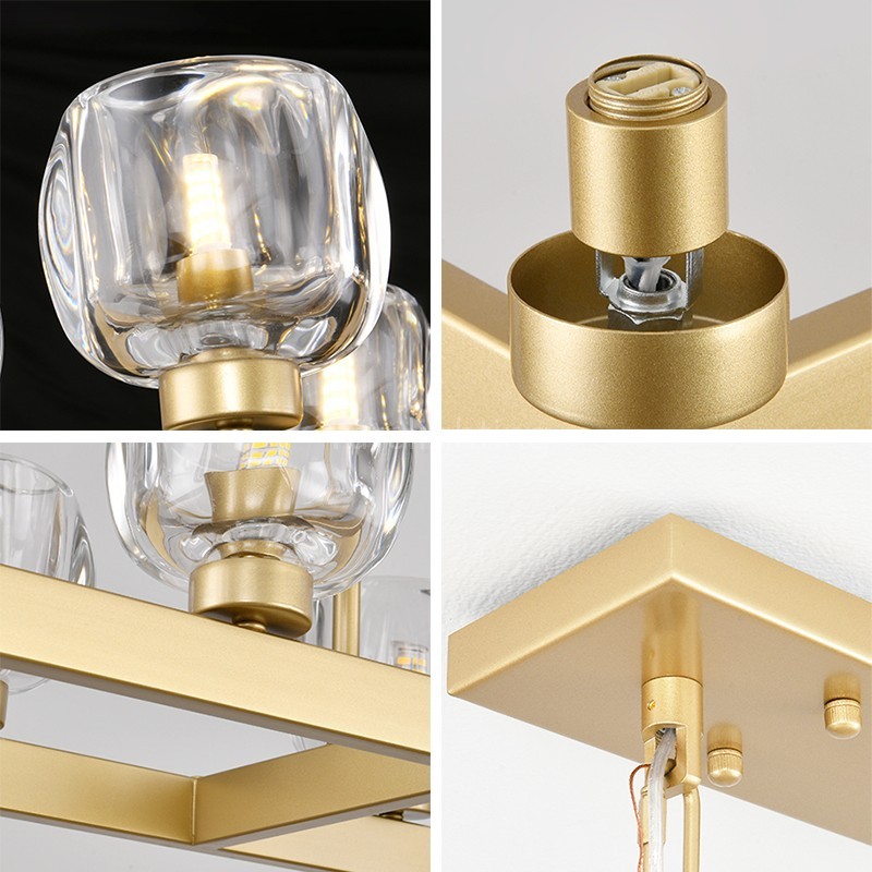 [Copy]Kirsten Glass Linear Chandelier 54"