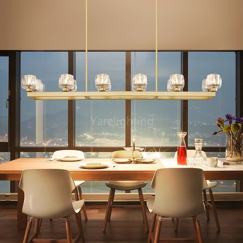 [Copy]Kirsten Glass Linear Chandelier 54"