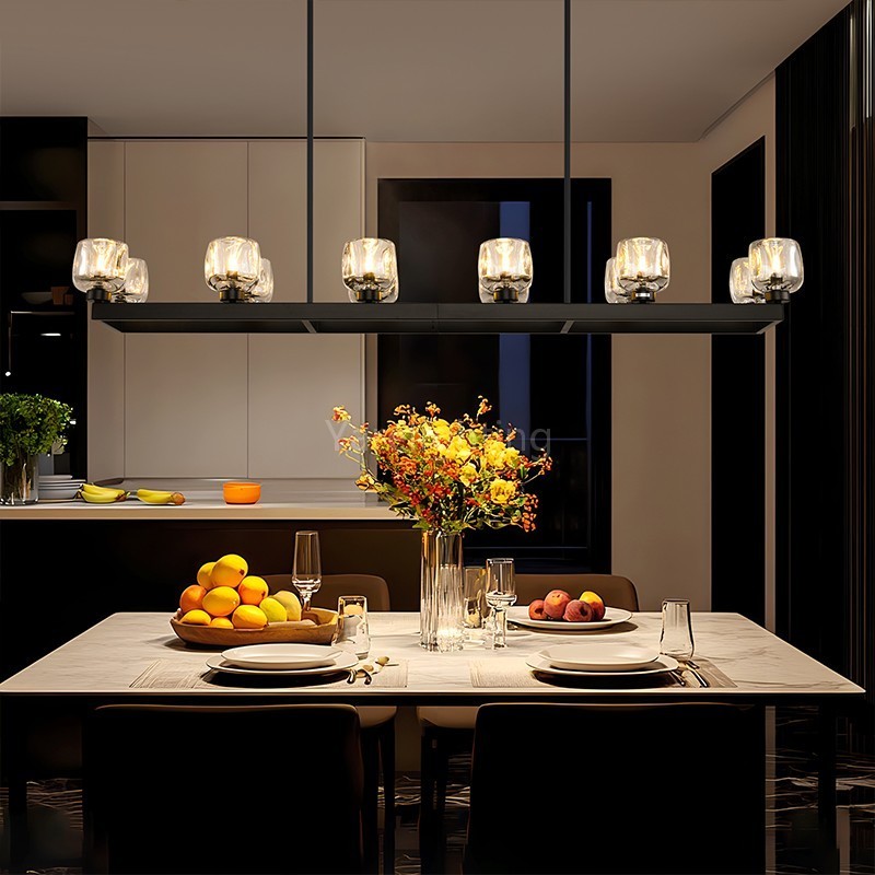 [Copy]Kirsten Glass Linear Chandelier 54"