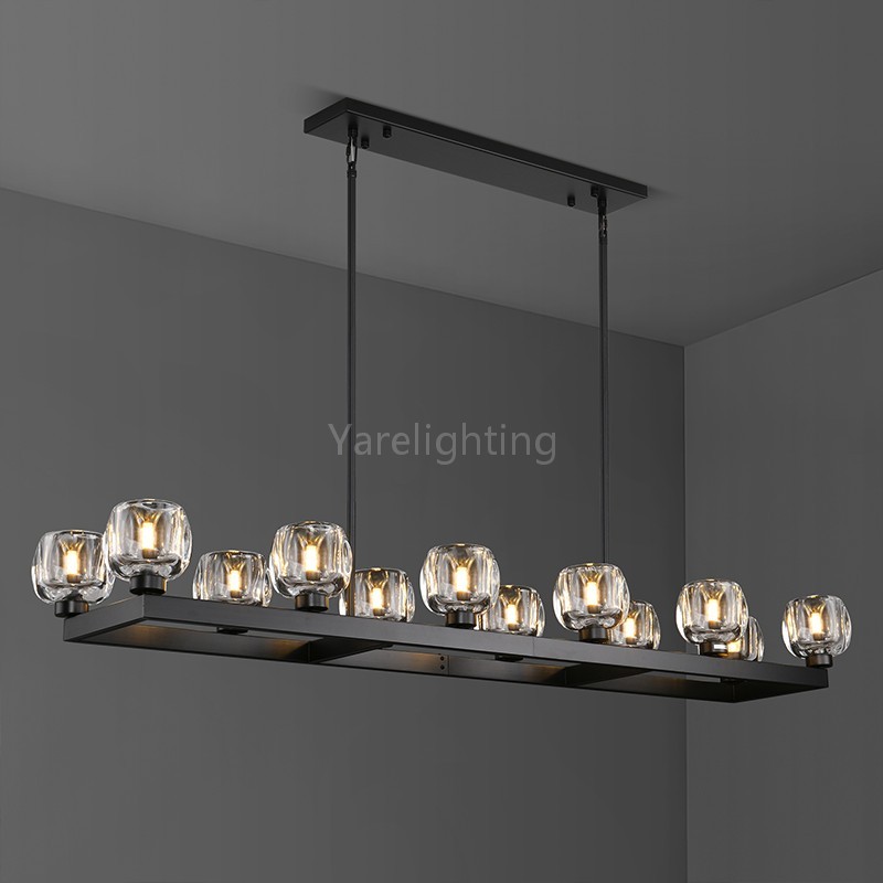 [Copy]Kirsten Glass Linear Chandelier 54"