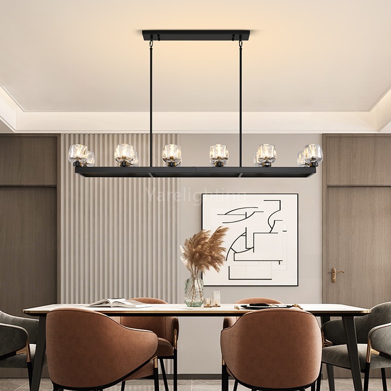 [Copy]Kirsten Glass Linear Chandelier 54"