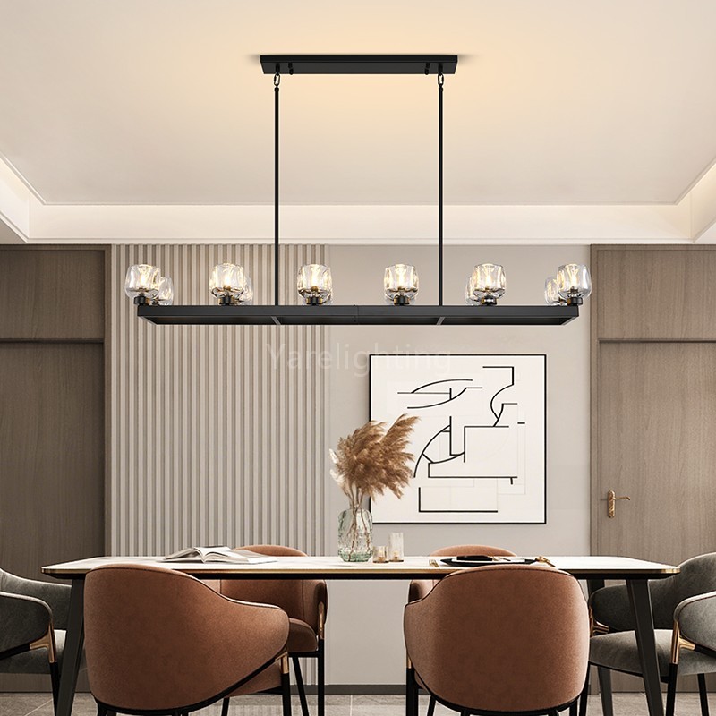 [Copy]Kirsten Glass Linear Chandelier 54"