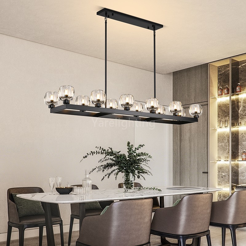 [Copy]Kirsten Glass Linear Chandelier 54"