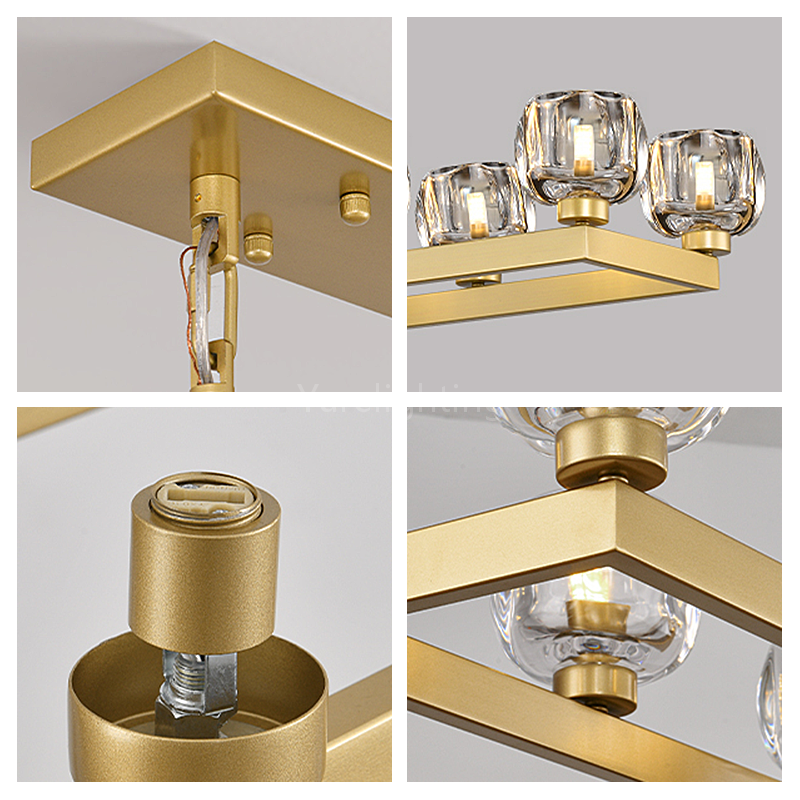 Kirsten Glass Linear Chandelier 72"