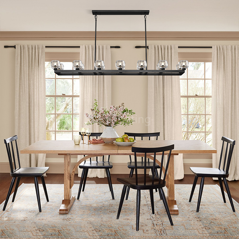 Kirsten Glass Linear Chandelier 72"