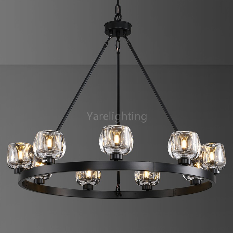 Kirsten Glass Round Chandelier 36"