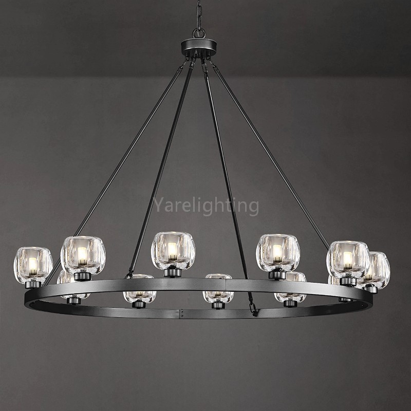 Kirsten Glass Round Chandelier  48"