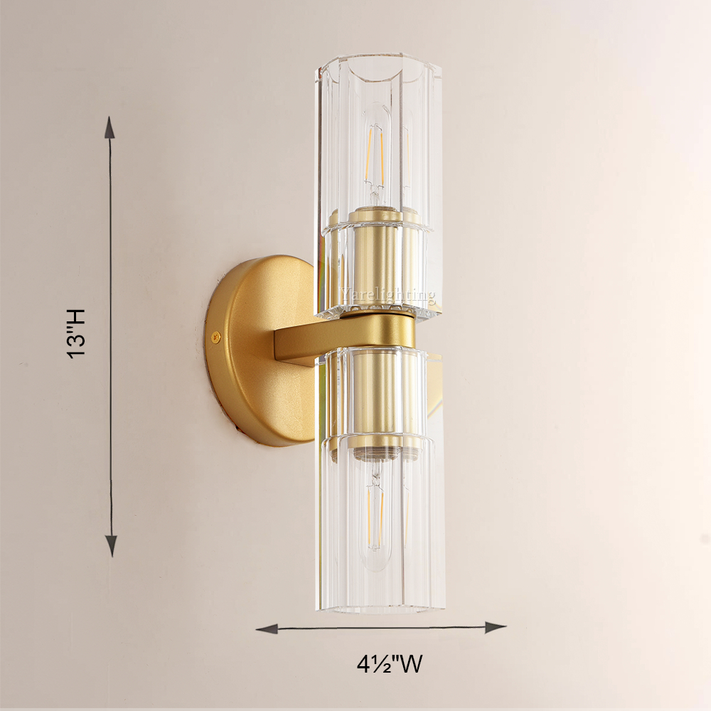 Brach Crystal Linear Sconce