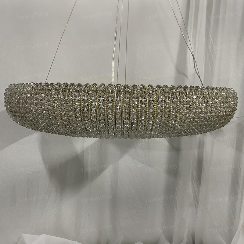 Lora Crystal Round Chandelier 22"