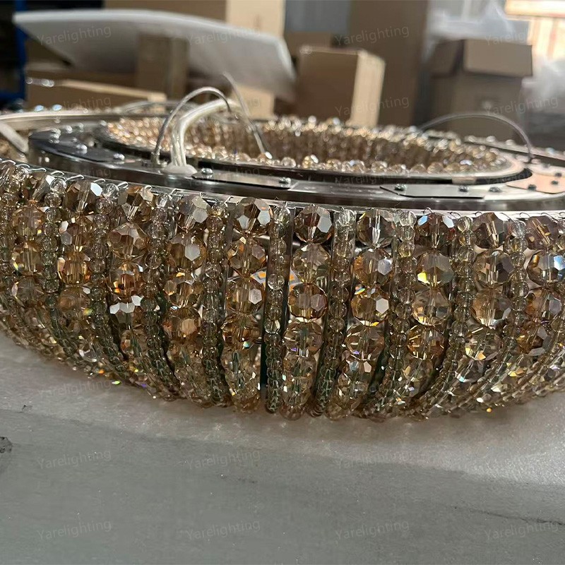 Lora Crystal Round Chandelier 22"