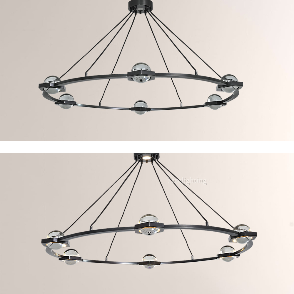 Cosmos Crystal Ball Round Chandelier 60"