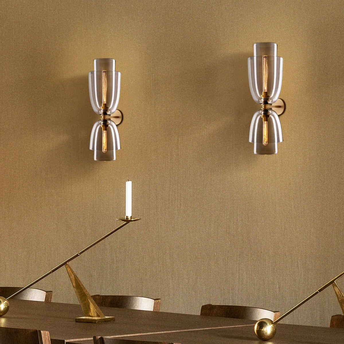 Blum Glass Cloche Grand Sconce