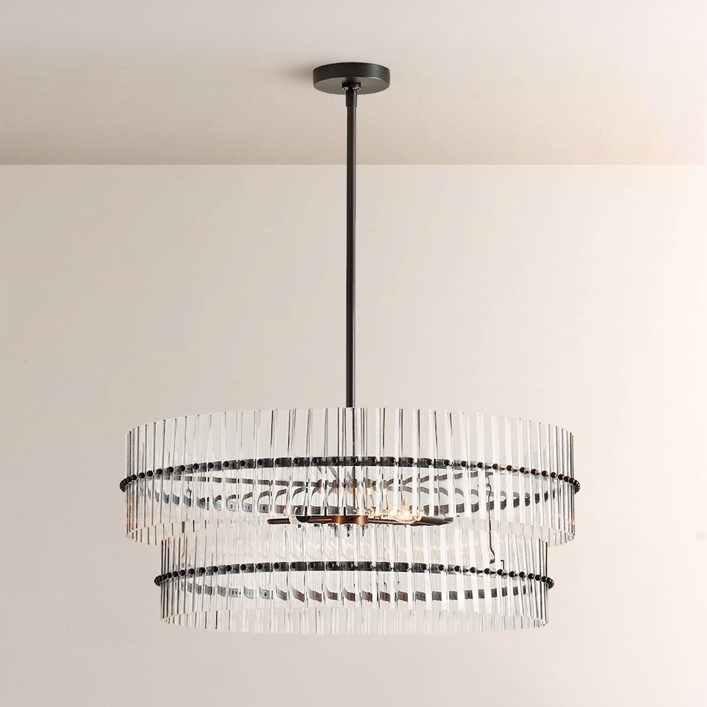 Marlly Glass  Round Chandelier
