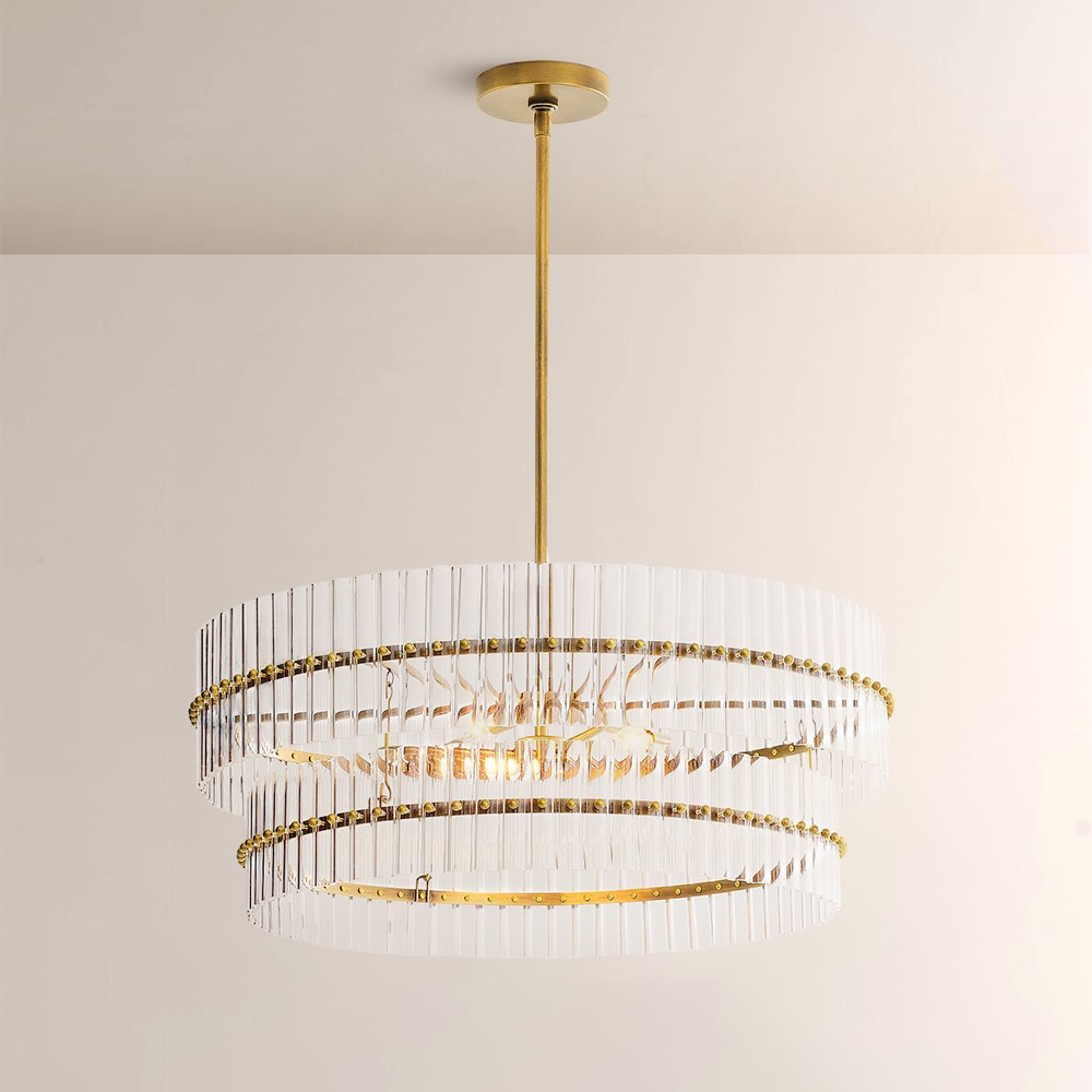 Marlly Glass  Round Chandelier