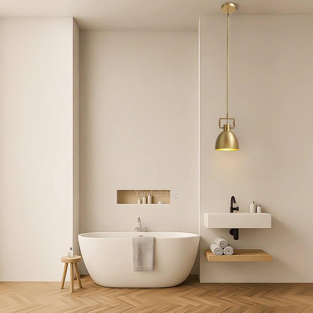 Miranda Brass Cloche Pendant  10″ 14″ 18″