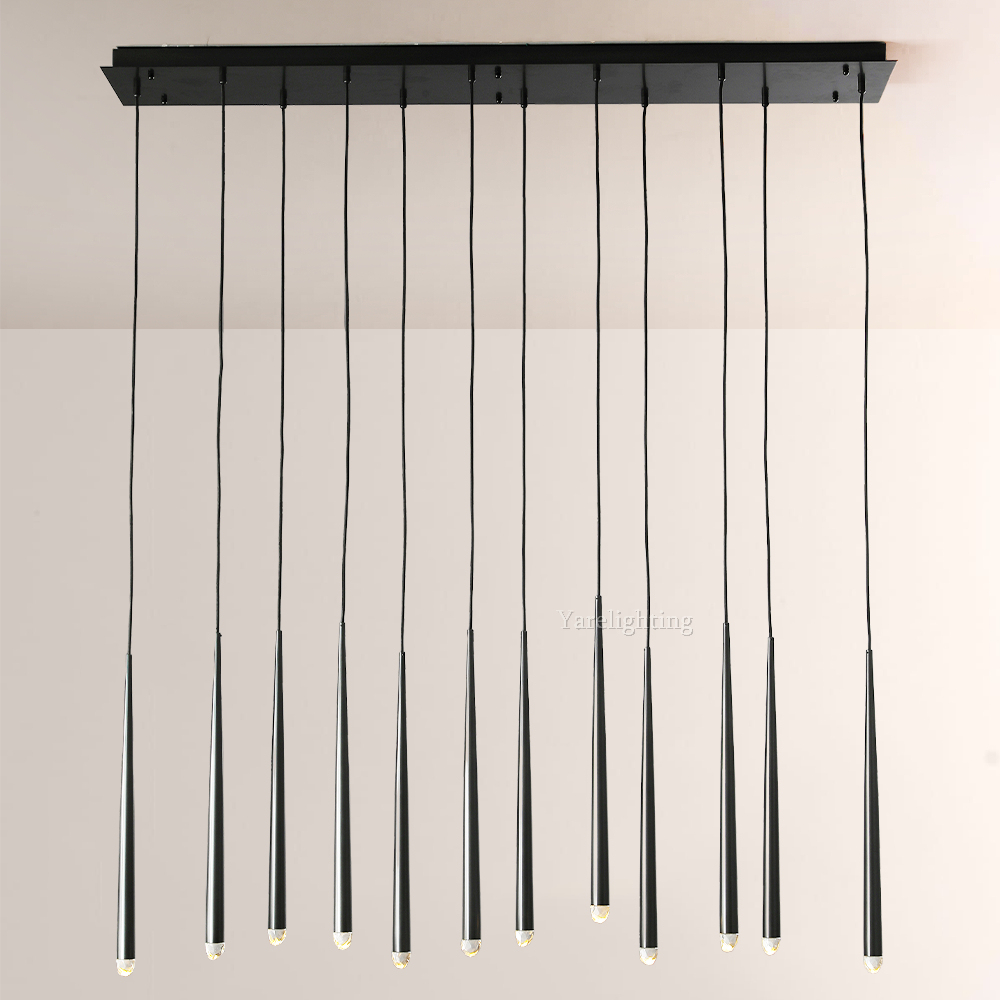 Charlotte Meteor Shower Tubular Linear Chandlier 60"