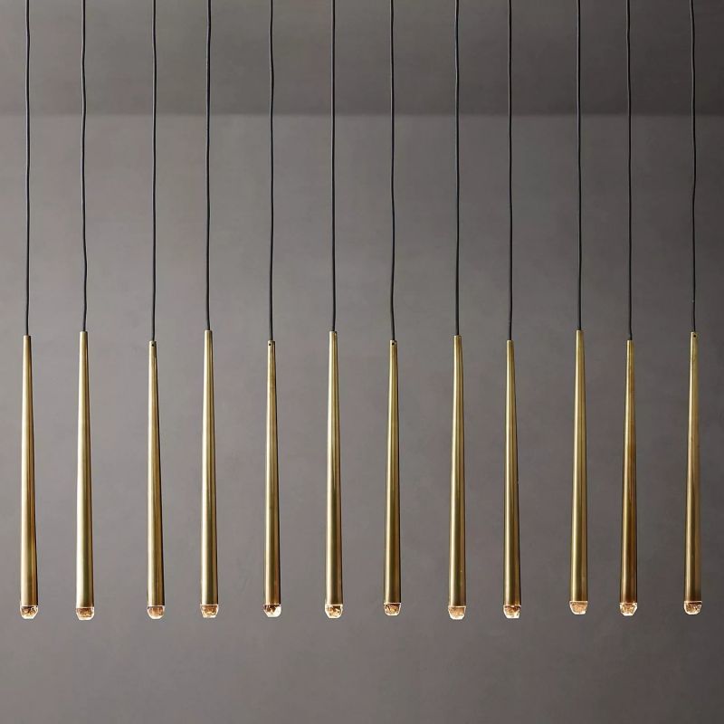 Charlotte Meteor Shower Tubular Chandelier 60",Modern Linear Chandelier