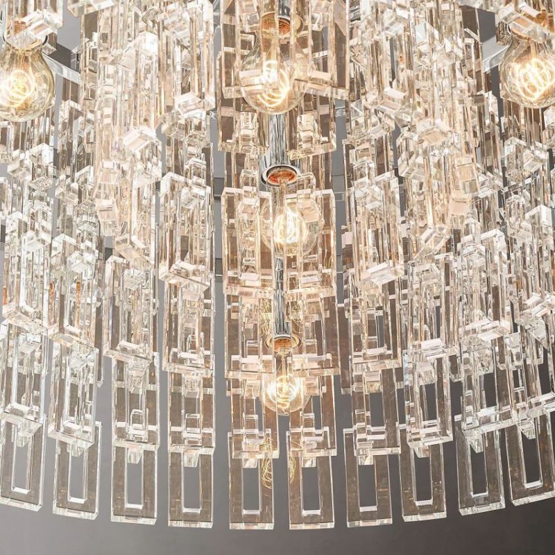Mia Crystal Round Chandelier 48"