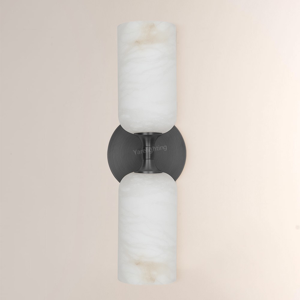 Modern Axis Alabaster Wall Sconce