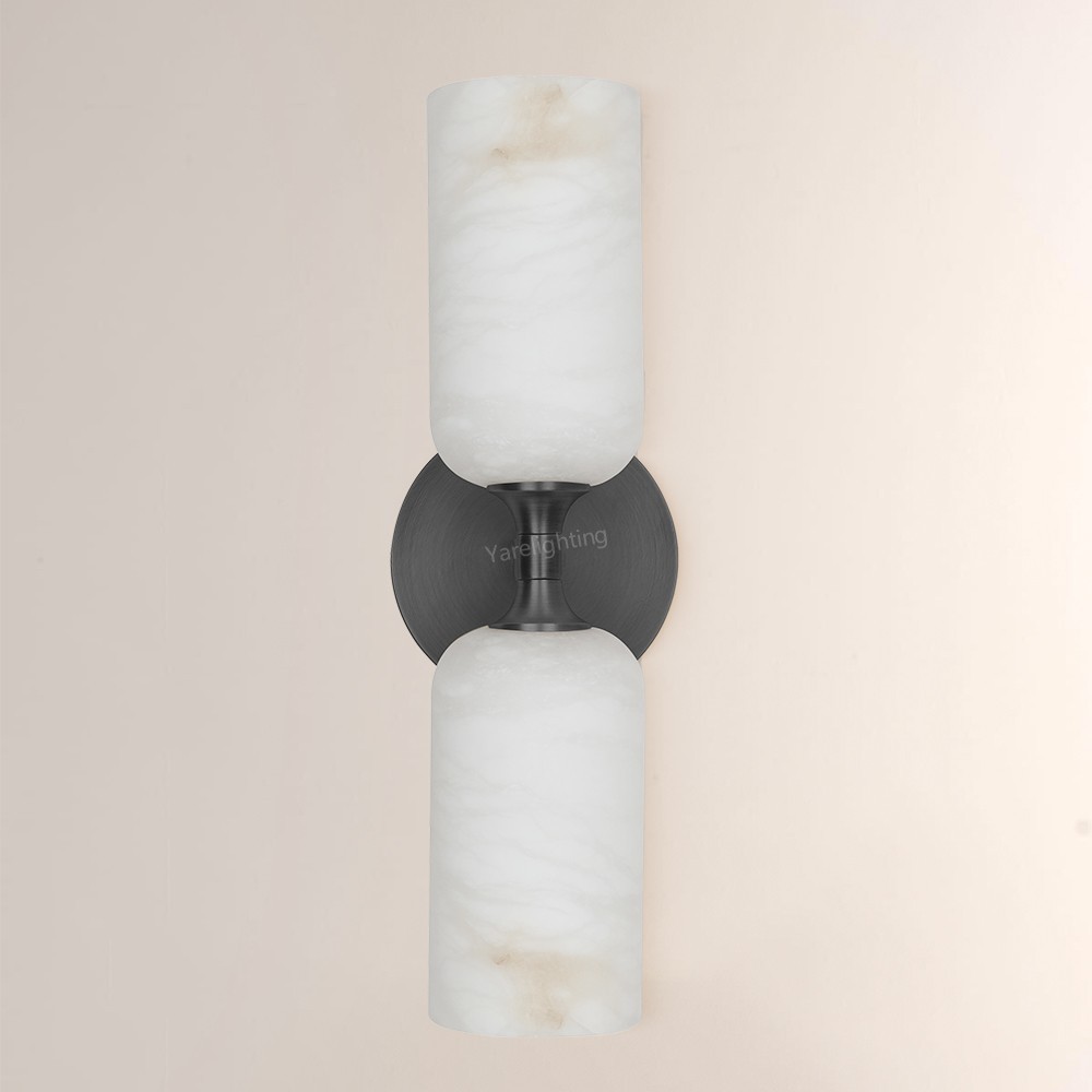 Modern Axis Alabaster Wall Sconce