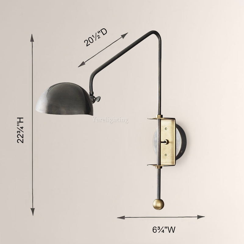 Convexo Swing-Arm Sconce