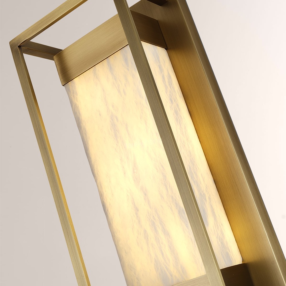 Modern Bravura Alabaster Wall Sconce 