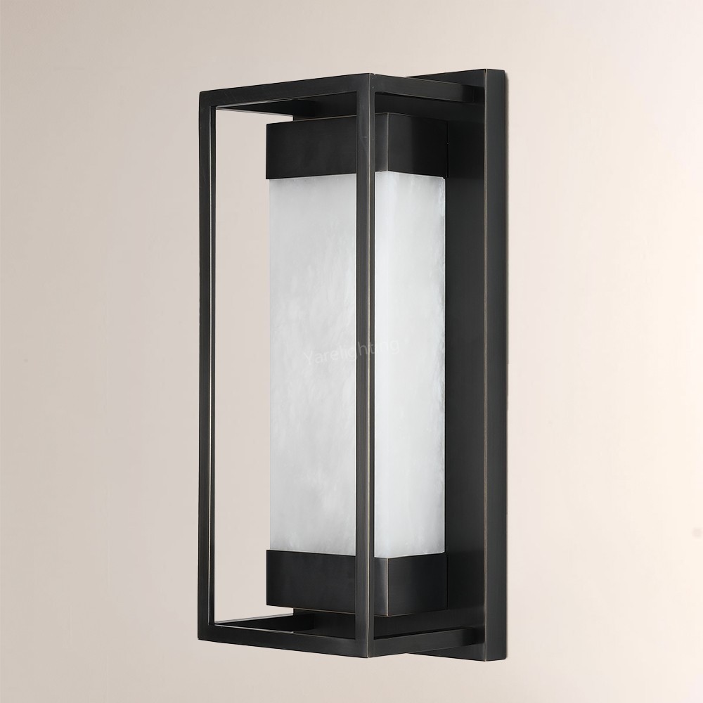 Modern Bravura Alabaster Wall Sconce 