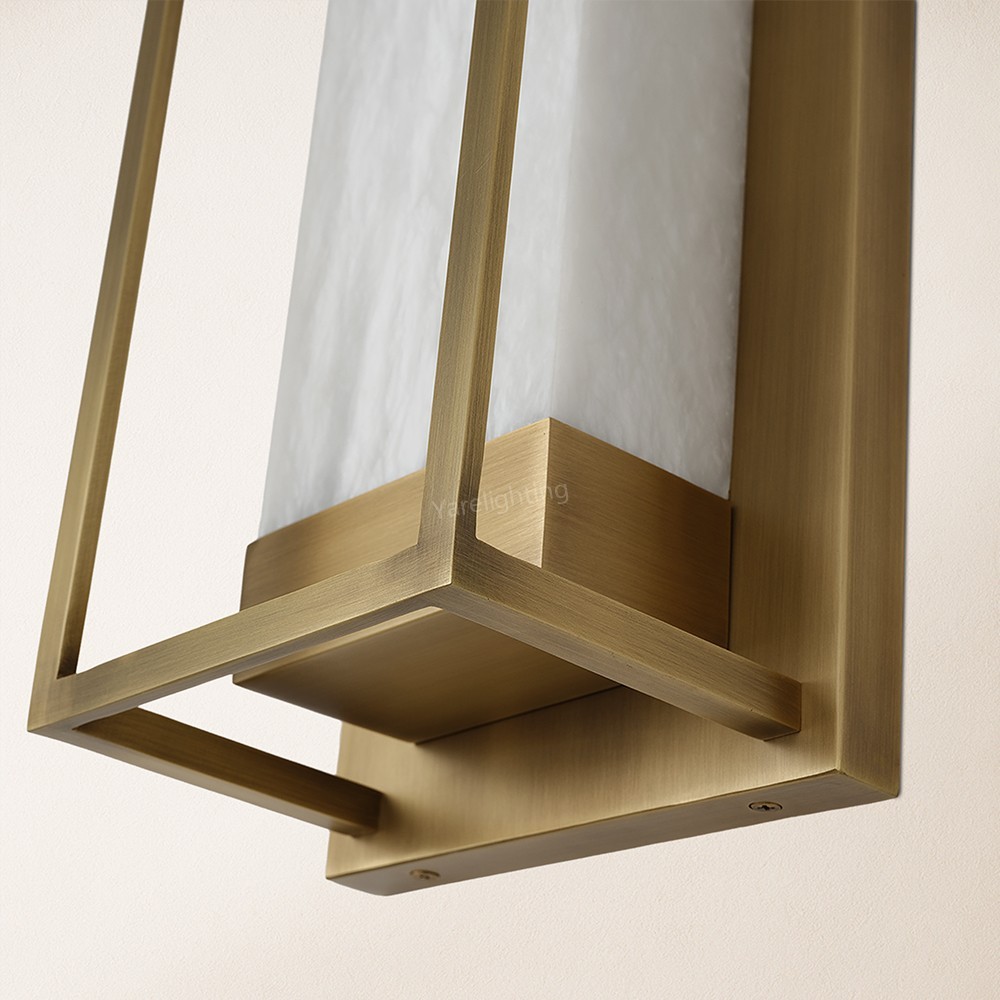 Modern Bravura Alabaster Wall Sconce 