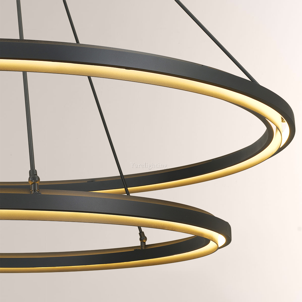 Peral 2-Tier Round Chandelier 60"